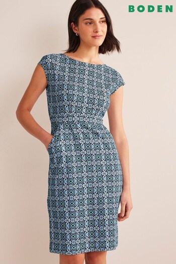 Boden Blue Florrie Jersey Dress (813271) | £65