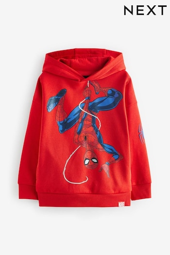 Red Marvel Spider-Man License Hoodie (3-16yrs) (813521) | £24 - £32