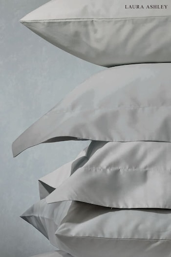 Laura Ashley Set of 2 Steel 200 Thread Count Cotton Pillowcases (813582) | £14 - £18