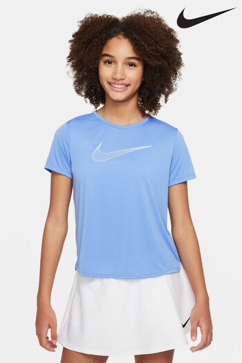 Nike Blue Dri-FIT One Short-Sleeve Training Top (813830) | £25