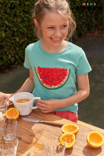 Boden Blue Watermelon Flutter Logo T-Shirt (814119) | £19 - £21