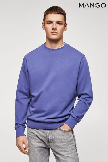 Mango Purple Lightweight Cotton Sweatshirt (814205) | £30