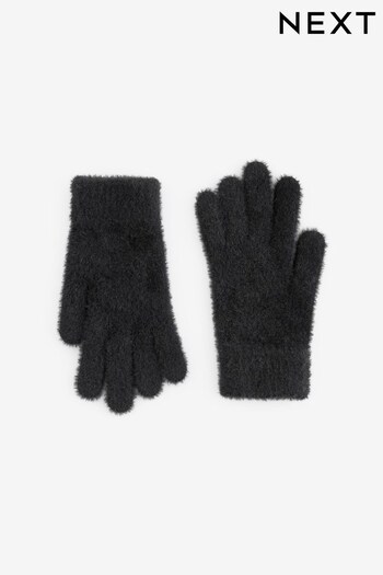 Black Fluffy Gloves (3-16yrs) (814476) | £4 - £7