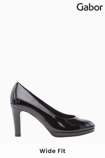 Gabor Splendid Black Dress Court Shoes (814628) | £75