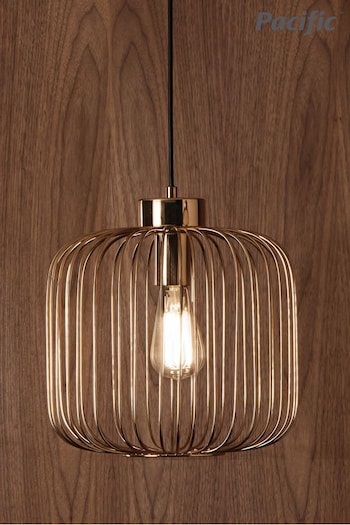 Pacific Gold Dania Metal Wire Ceiling Light Pendant (815134) | £100