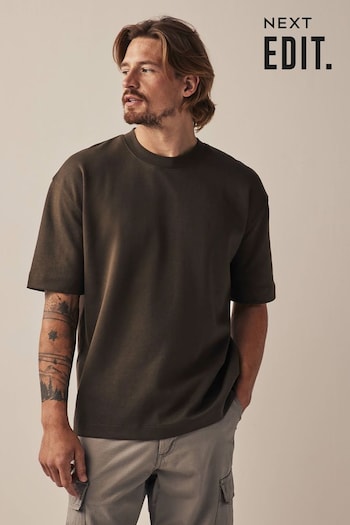 Brown EDIT Oversized Fit T-Shirt (815523) | £18