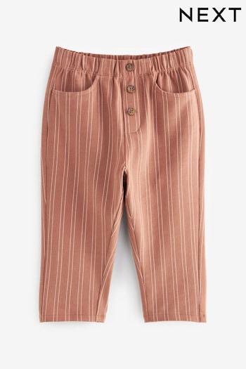 Tan Brown/Tommy Lightweight Stripe Jersey Joggers (3mths-7yrs) (815583) | £8 - £10