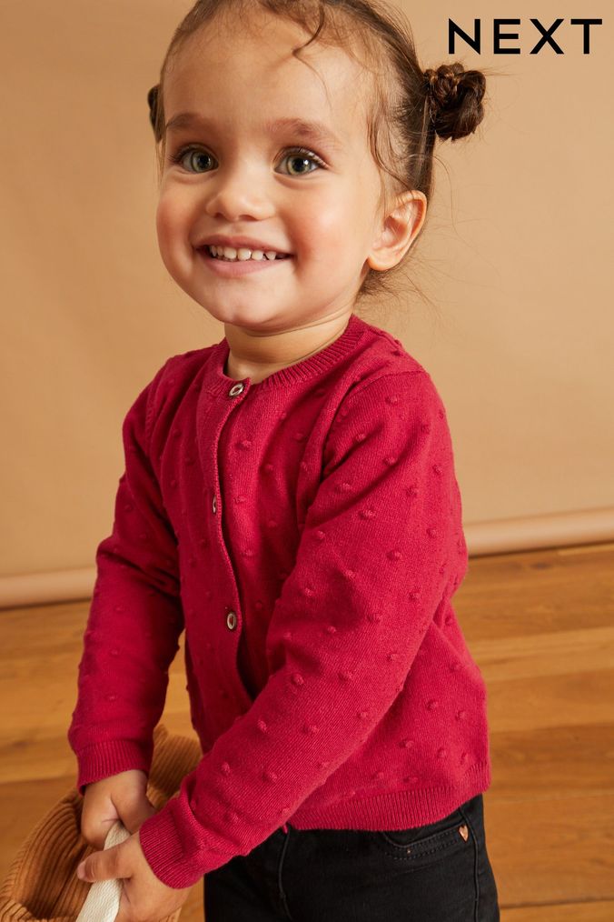 Little girls red cardigan store