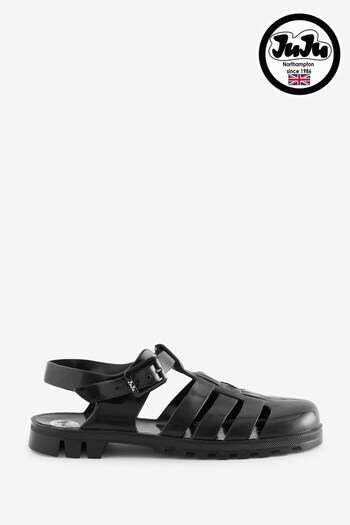 Juju Ladies Maxi Recycled Jelly Black Sandals (815901) | £26