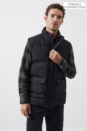 French Connection Natural Gilet Fleece Funnel Jacket (816252) | £45