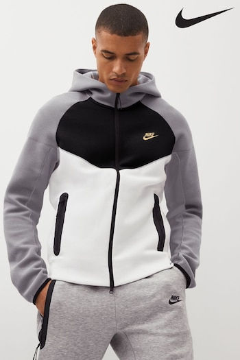 Nike mit Black/Gold Tech Fleece Full Zip Hoodie (816513) | £110