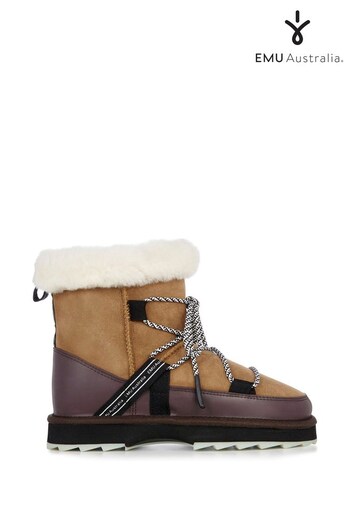EMU Australia Brown Waterproof Australian Sheepskin Snow Boots (816518) | £189