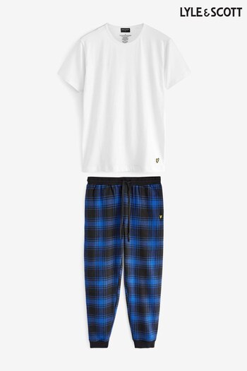 Lyle and Scott Gilbert White Pyjama Set (816531) | £56