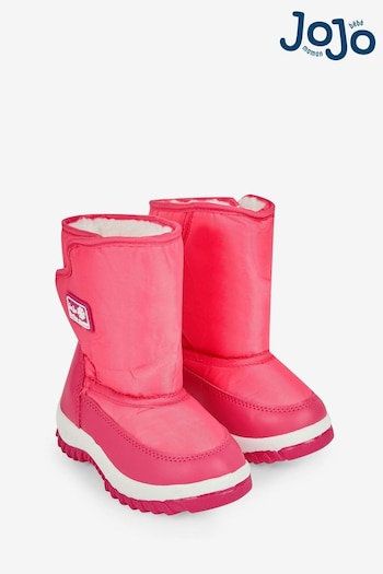 JoJo Maman Bébé Fuchsia Girls' Cosy Snow Boots (816675) | £25.50