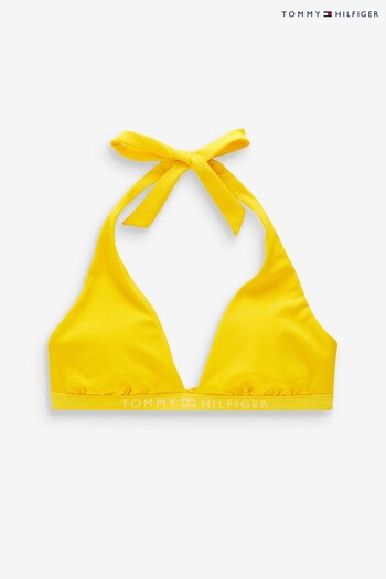 Tommy Hilfiger Yellow Halter Triangle Bikini Top (816681) | £45