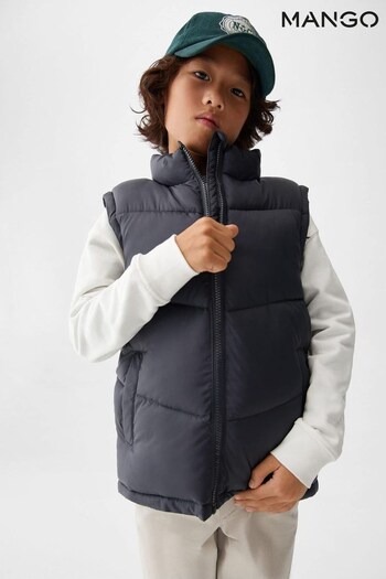 Mango Grey Quilted Gilet (816844) | £26