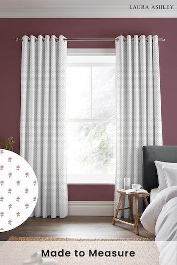 Laura Ashley Peony Pink Wood Violet Made to Measure Curtains (817228) | £100
