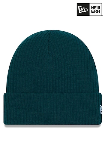New Era® Logo Dark Green Cuff Knit Beanie Hat (817286) | £23