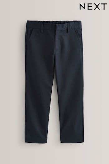 Navy Plus Waist School Formal Straight Trousers (3-17yrs) (817599) | £9 - £16