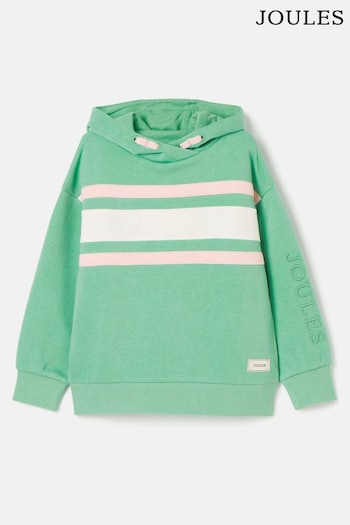 Joules Haley Green Colourblock Hooded Sweatshirt (817657) | £34.95 - £37.95