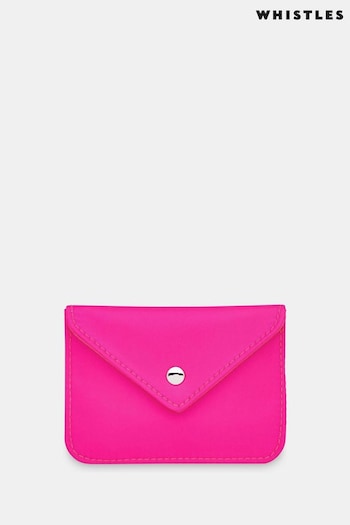 Whistles Pink Nylon Card Holder (817661) | £29