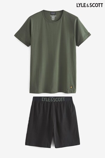 Lyle and Scott Green Idris T-Shirt And Short Set (817758) | £37.50