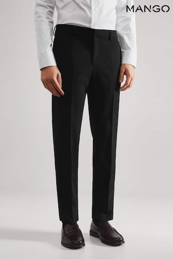 Mango Black Super Slim Fit Suit Trousers II1R4013 (817975) | £60