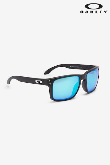 Oakley Holbrook Black/Blue Sunglasses red (817985) | £179
