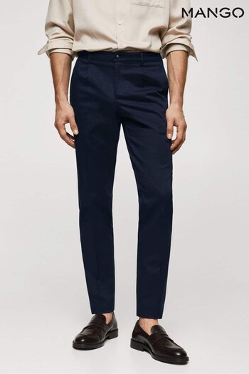 Mango Slim-Fit Cotton Trousers (817989) | £50