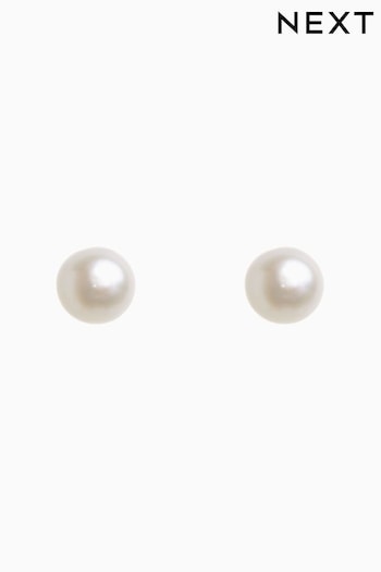 Sterling Silver Freshwater Pearl Stud Earrings (818002) | £10