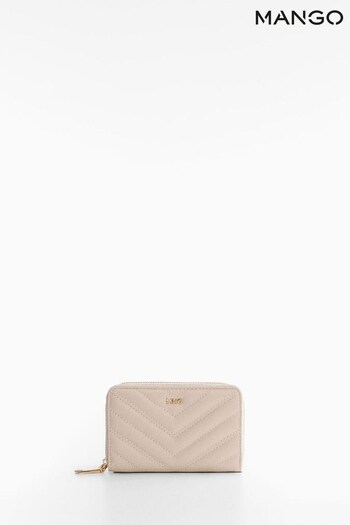 Mango White Quilted Wallet (818084) | £16