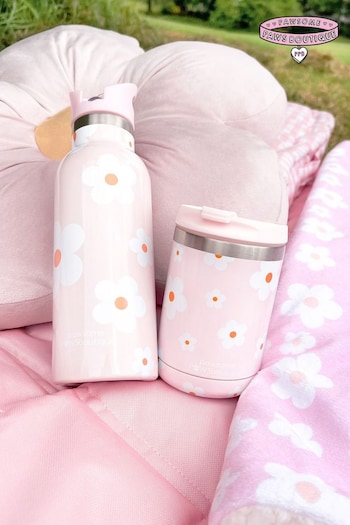 Pawsome Paws Boutique Pink/White 500ml Water Bottle With Straw (818200) | £20