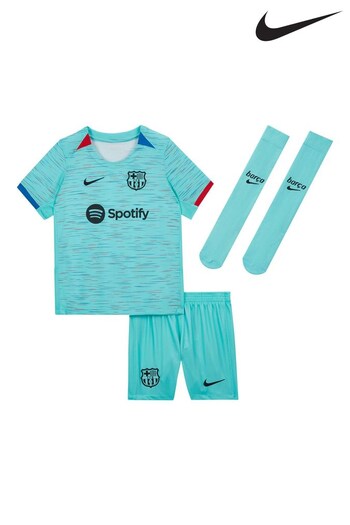 Nike Blue FC Barcelona Little Kids 2023/24 Third Kit (818648) | £55