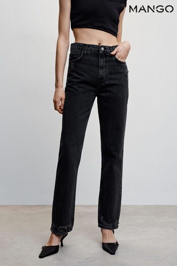 Mango Grey High Waist Jeans (818652) | £50