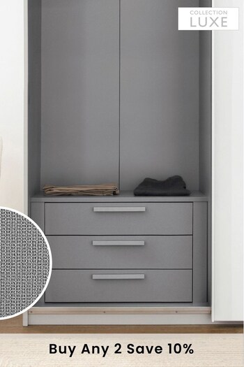 Grey Collection Luxe Wardrobe Internal Chest of Drawers (818666) | £125