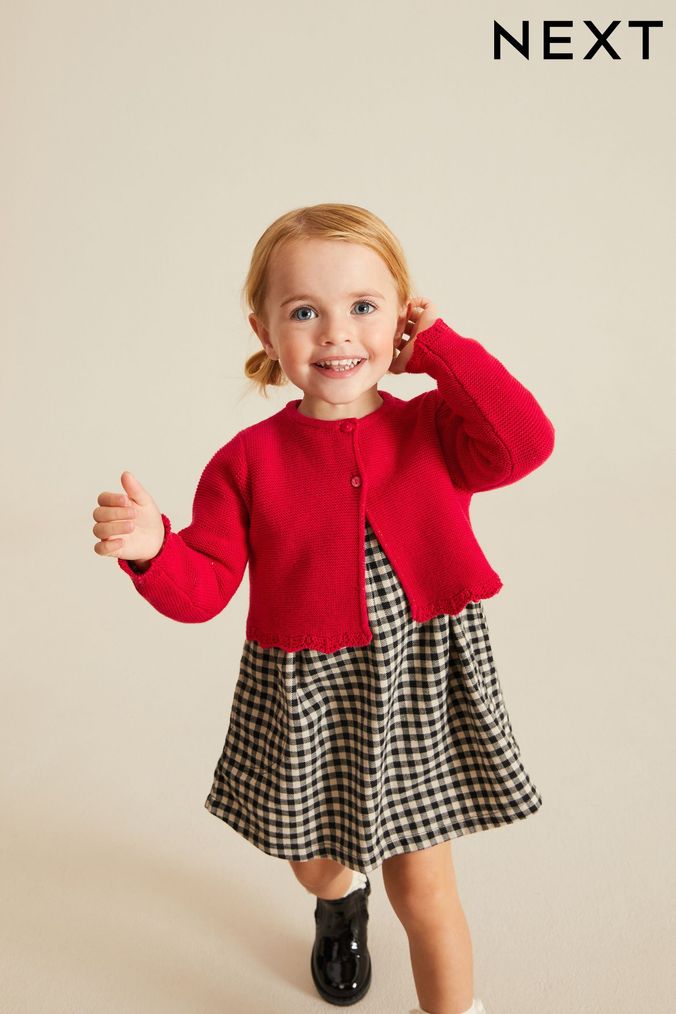 Red sparkle cardigan hot sale