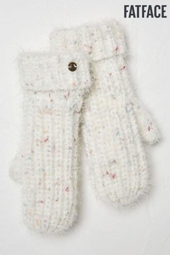FatFace Natural Chunky Knit Mittens (819136) | £22.50