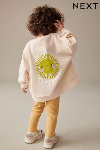 Yellow Relaxed Fit Sweater And MATERIALS Leggings Set (3mths-7yrs) (819337) | £14 - £18