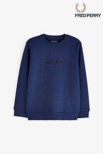 Fred Perry Kids Blue Back Graphic Sweatshirt (819520) | £65 - £70