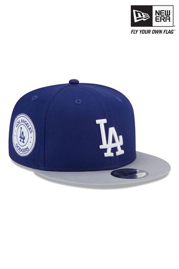 New Era® LA Dodgers Contrast Side Patch Blue 9FIFTY Snapback Cap (819846) | £36