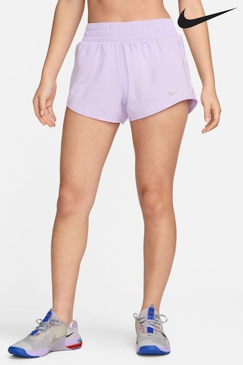 Nike Purple Dri-FIT One Mid Rise 3 Brief Lined Shorts (819994) | £38