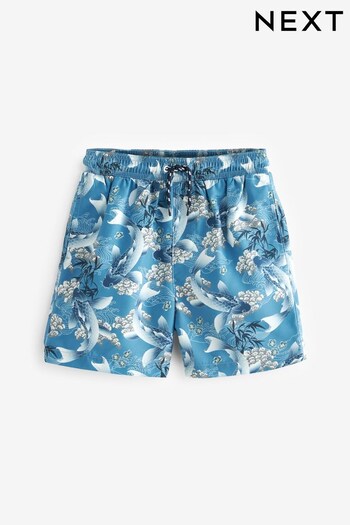 Blue Koi Carp Swim White Shorts (3-16yrs) (820155) | £9 - £15