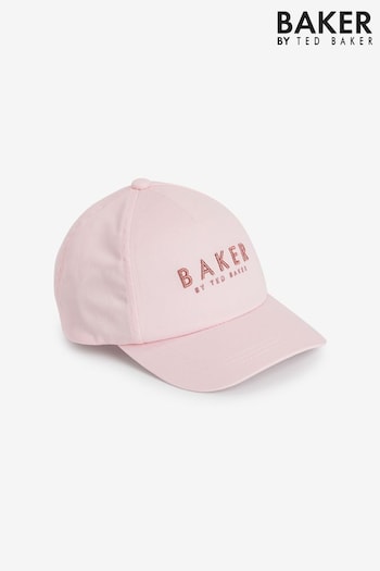 Baker by Ted Baker Girls Pink Twill Baseball Cap sich (820859) | £18