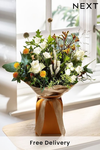Multi Fresh Flower Bouquet in Gift Bag (820881) | £35