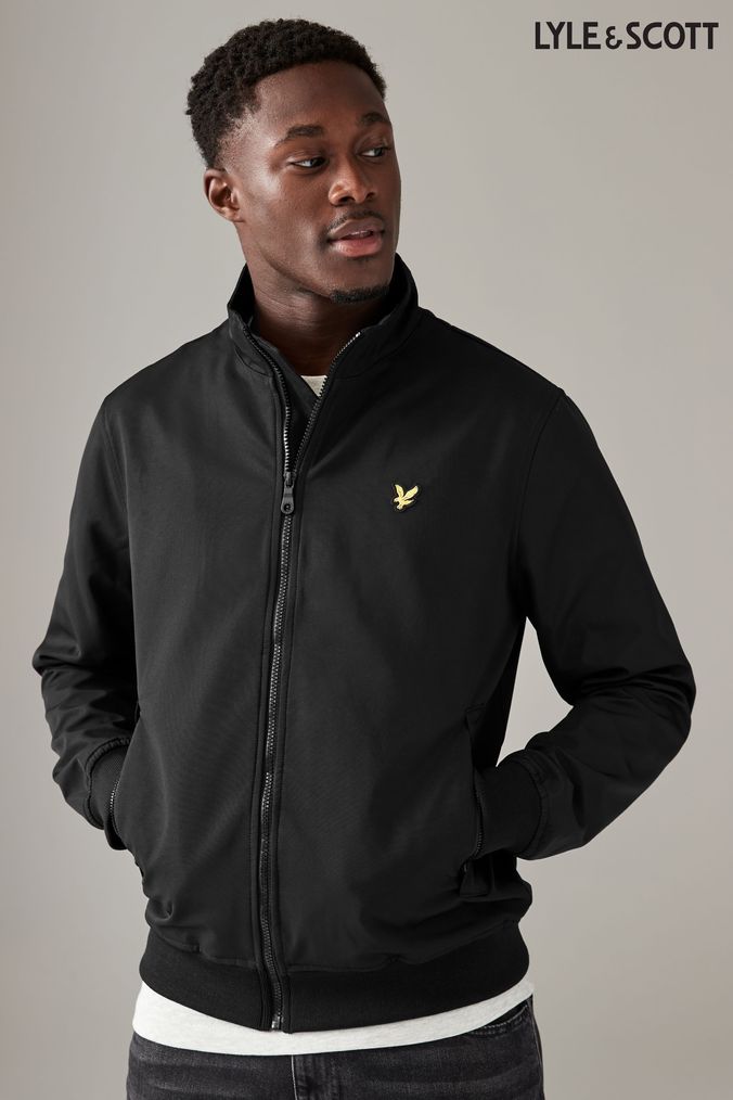 Lyle and scott black coat clearance