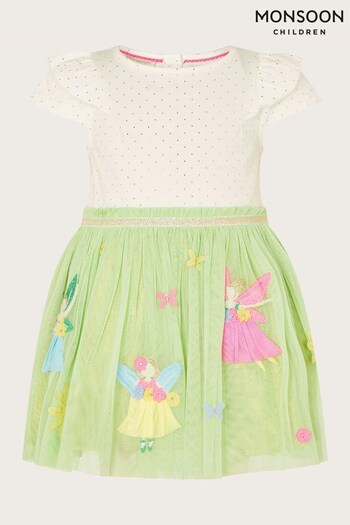 Monsoon Baby Green Disco Fairy Sew Dress (822241) | £34 - £38