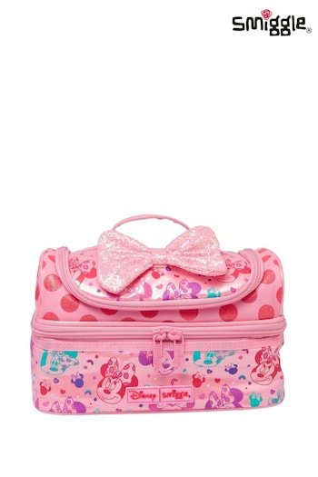 Smiggle Pink Minnie Mouse Disney Double Decker Lunchbox (822487) | £22