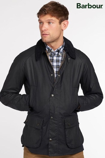 Barbour® Navy Ashby Waxed Jacket (822805) | £229