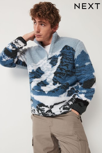 Blue Printed Fleece (823233) | £45