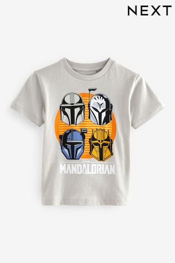 Stone Licensed Star Wars The Mandalorian T-Shirt by Next (3-16yrs) (823365) | £12 - £15